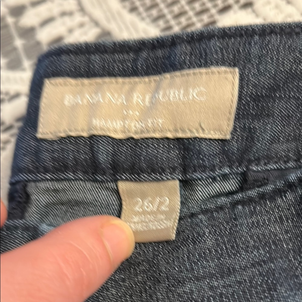Banana Republic Blue Ankle Cropped Jeans
